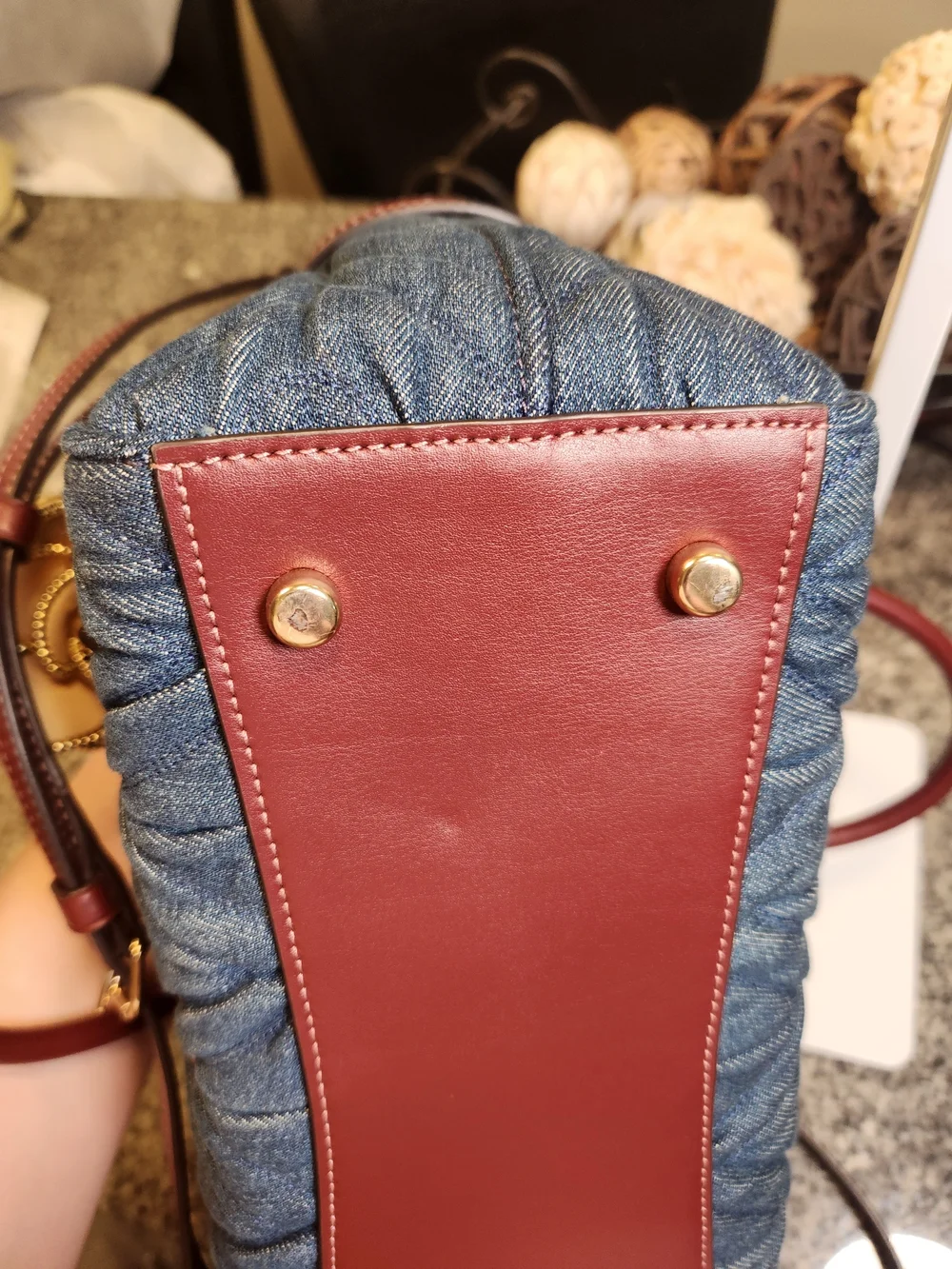 Coach Blake Carryall 25 in Quilted Denim (Style F39905)